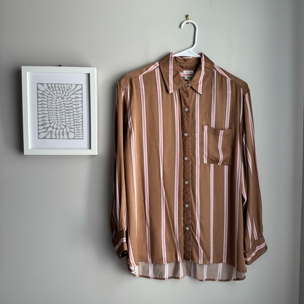 Aerie Satin PJ-To-Party Shirt - Picture 6 of 12